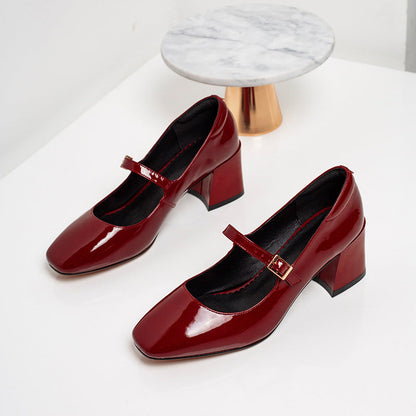 Elegant Patent Leather Heels by Sophie Laurie