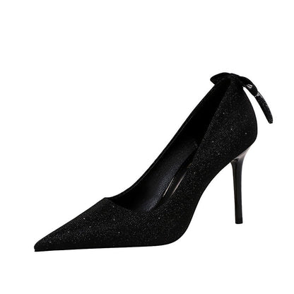 Elegant Gold Stiletto Heels by Sophie Laurie