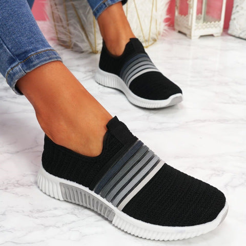 Rainbow Mesh Slip-On Sneakers Sophie Laurie