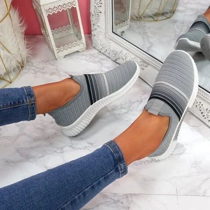 Rainbow Mesh Slip-On Sneakers Sophie Laurie