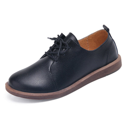 Retro Comfortable Sophie Laurie Leather Lace-Up Shoes