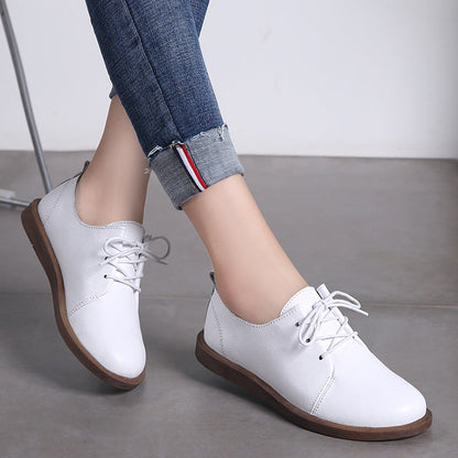 Retro Comfortable Sophie Laurie Leather Lace-Up Shoes