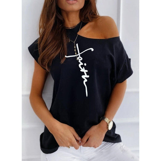 Chic Solid Short Sleeve Tee by Sophie Laurie