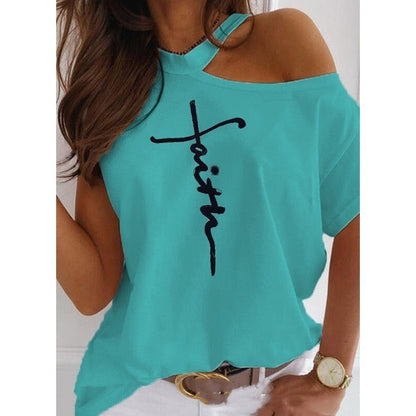 Chic Solid Short Sleeve Tee by Sophie Laurie