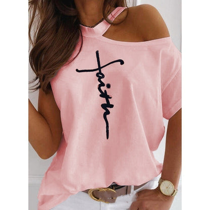 Chic Solid Short Sleeve Tee by Sophie Laurie