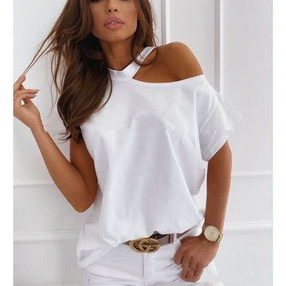 Chic Solid Short Sleeve Tee by Sophie Laurie