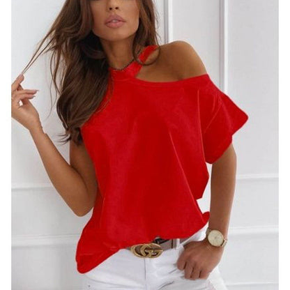 Chic Solid Short Sleeve Tee by Sophie Laurie