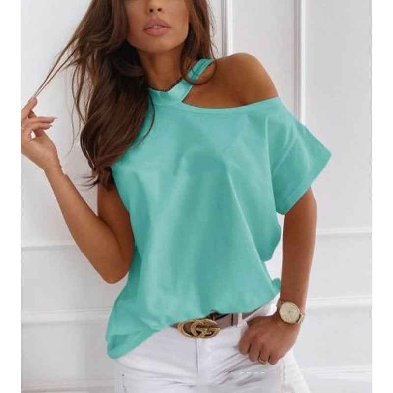 Chic Solid Short Sleeve Tee by Sophie Laurie
