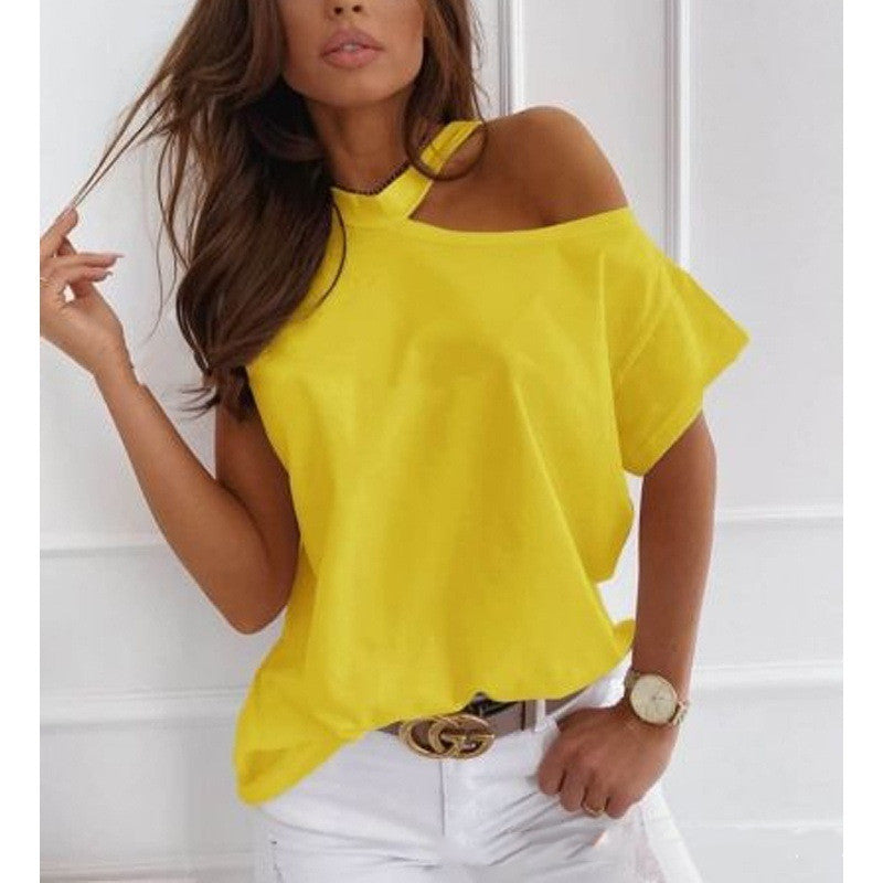 Chic Solid Short Sleeve Tee by Sophie Laurie