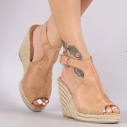 Chic Platform Wedge Sandals Sophie Laurie
