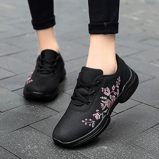 Breathable Sophie Laurie Floral Mesh Sneakers