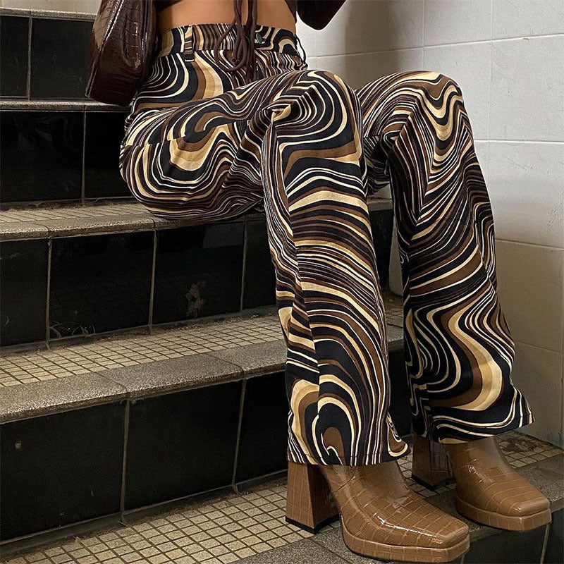 Retro Wave Sophie Laurie High-Rise Straight Pants