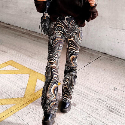 Retro Wave Sophie Laurie High-Rise Straight Pants