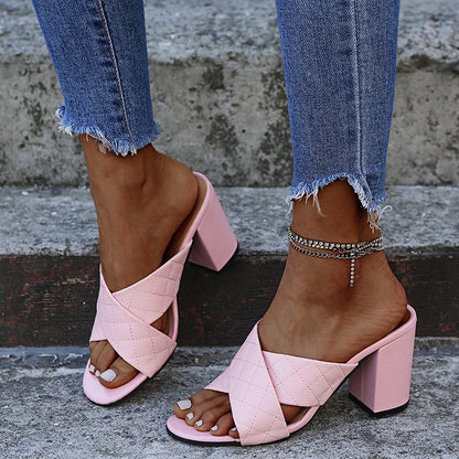 Chic Block Heel Sandals by Sophie Laurie