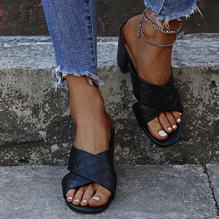 Chic Block Heel Sandals by Sophie Laurie