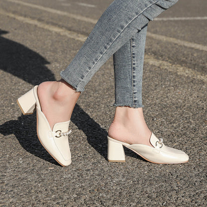 Chic Pinterest-Inspired Sophie Laurie Block Heel Mules