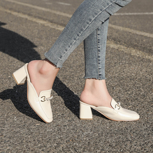 Chic Pinterest-Inspired Sophie Laurie Block Heel Mules