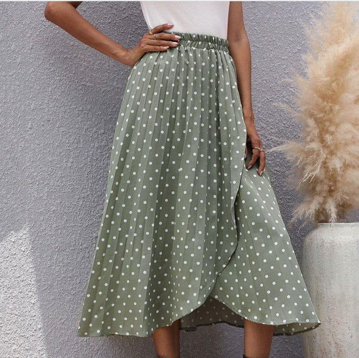 Pinterest-Inspired Sophie Laurie Chiffon Polka Dot Skirt