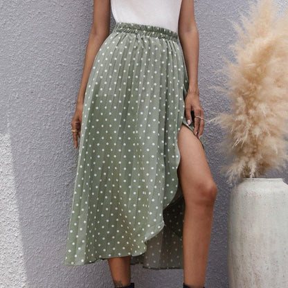 Pinterest-Inspired Sophie Laurie Chiffon Polka Dot Skirt