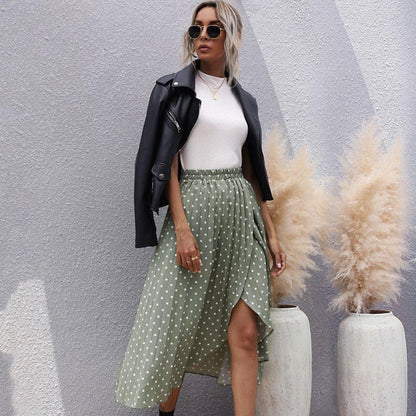 Pinterest-Inspired Sophie Laurie Chiffon Polka Dot Skirt