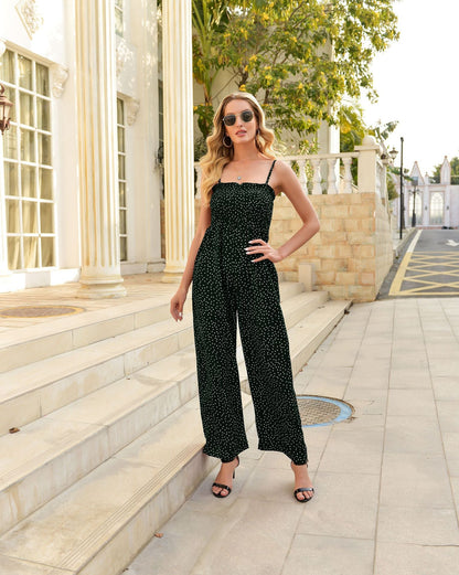 Chic Polka Dot Sophie Laurie Wide-Leg Jumpsuit