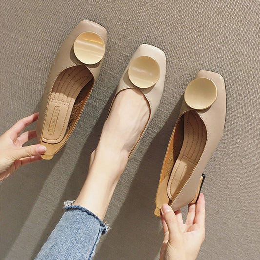 Chic Sophie Laurie Mid-Heel Mary Jane Flats