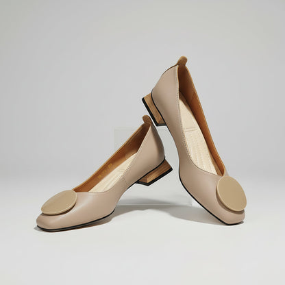 Chic Sophie Laurie Mid-Heel Mary Jane Flats