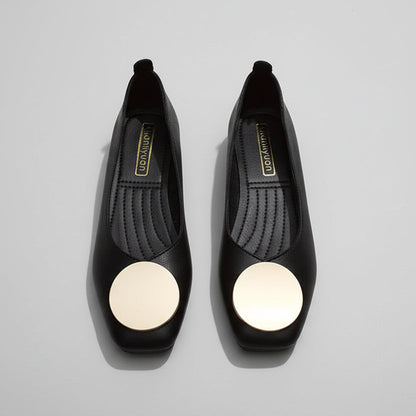Chic Sophie Laurie Mid-Heel Mary Jane Flats