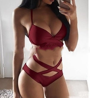 Chic Colorblock Sophie Laurie Strappy Bikini Set