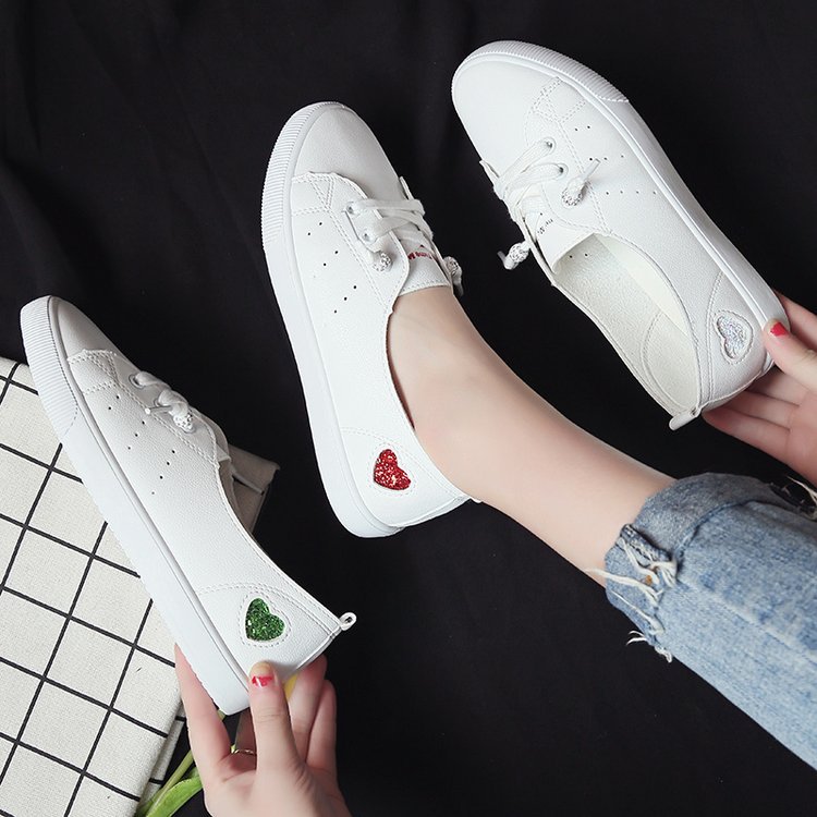 Chic Heart Slip-On Sneakers by Sophie Laurie