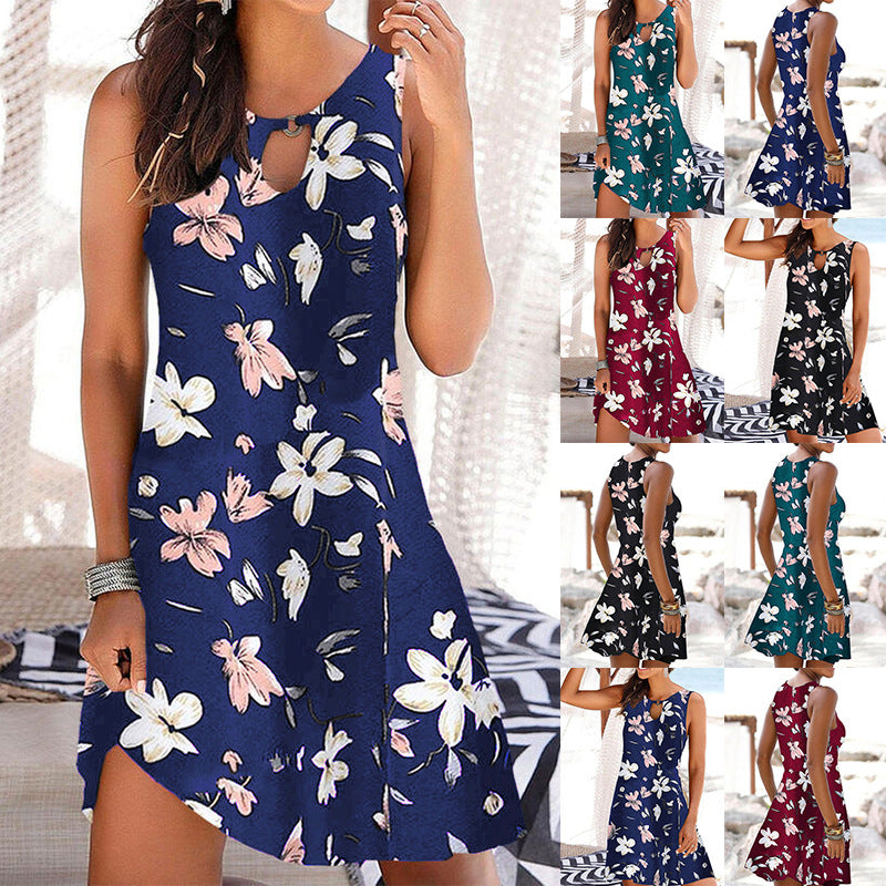 Floral Print Sophie Laurie Summer Sling Dress