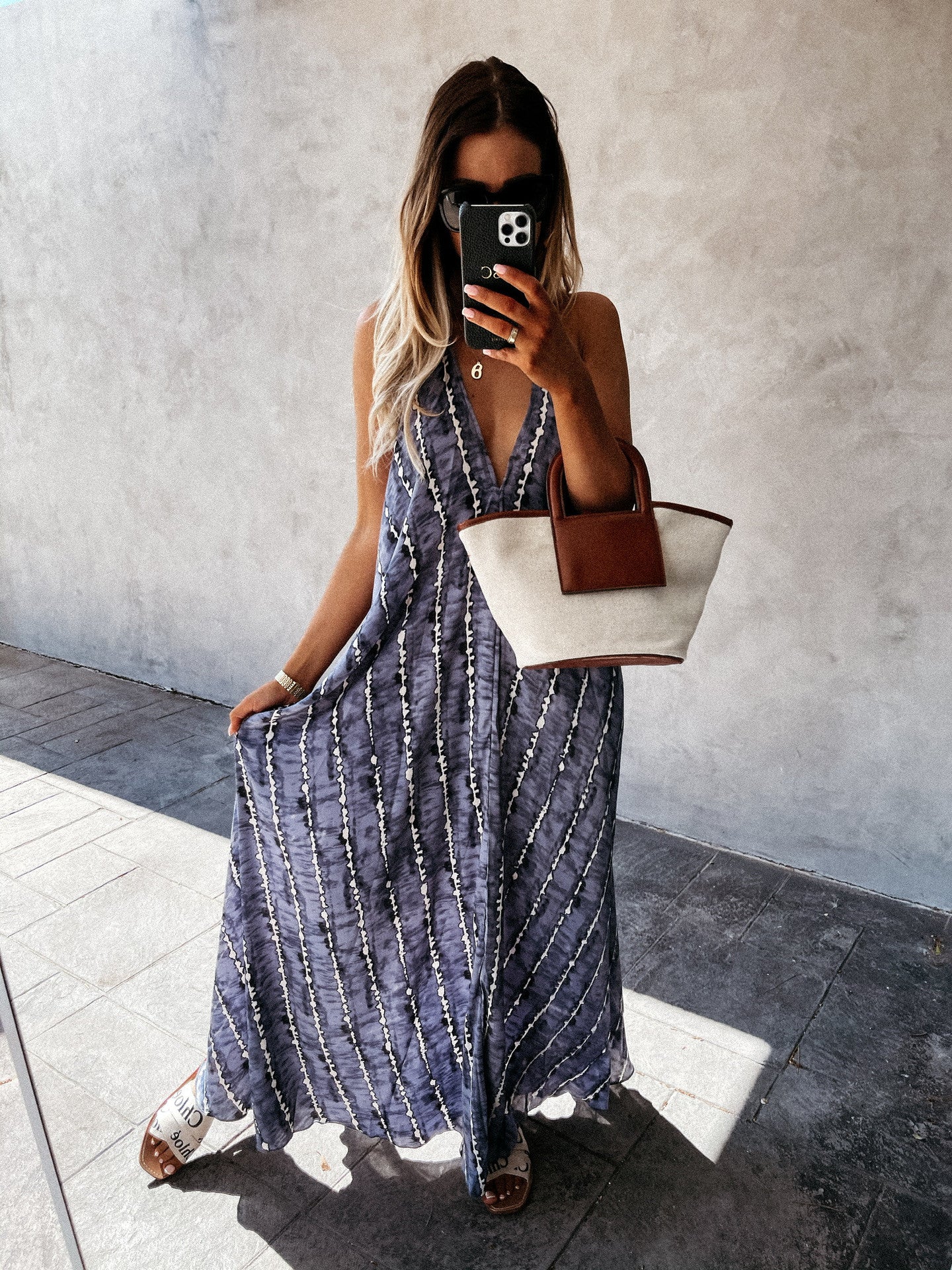 Breezy A-Line Sophie Laurie Summer Sling Dress