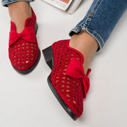 Chic Bow Loafers by Sophie Laurie