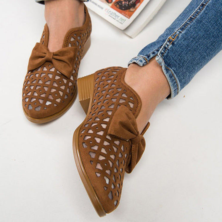 Chic Bow Loafers by Sophie Laurie