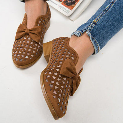 Chic Bow Loafers by Sophie Laurie
