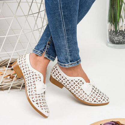 Chic Bow Loafers by Sophie Laurie
