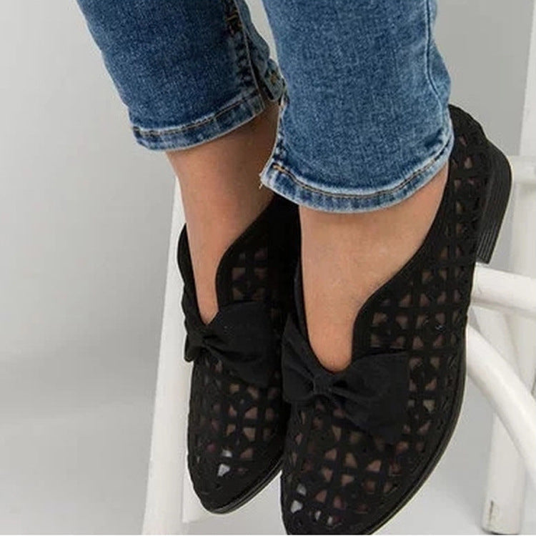 Chic Bow Loafers by Sophie Laurie