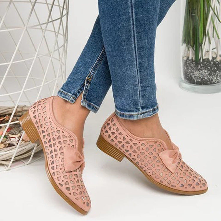 Chic Bow Loafers by Sophie Laurie