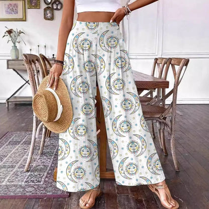 Elegant Floral High-Waisted Pants by Sophie Laurie