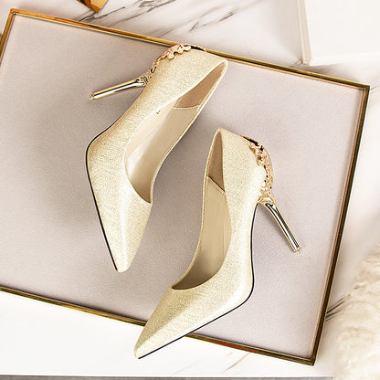 Elegant Suede High Heels by Sophie Laurie