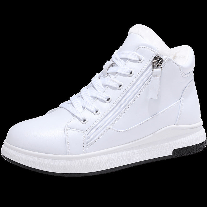 Sleek Leather Sneakers Sophie Laurie Board Shoes