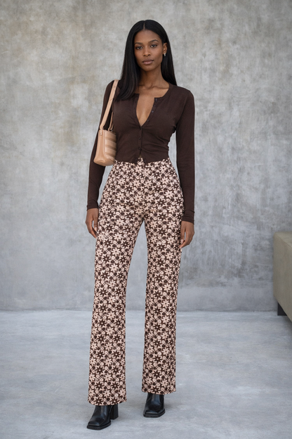 Retro Wave Sophie Laurie High-Rise Straight Pants
