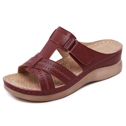 Vintage Wedge Sophie Laurie Slip-On Ladies Sandals