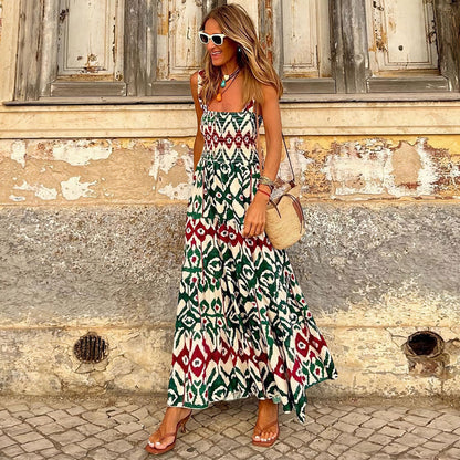 Elegant Floral Strap Dress by Sophie Laurie