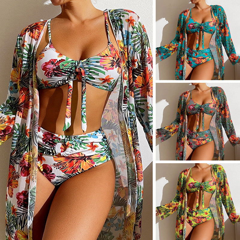 Floral Split Bikini Set by Sophie Laurie