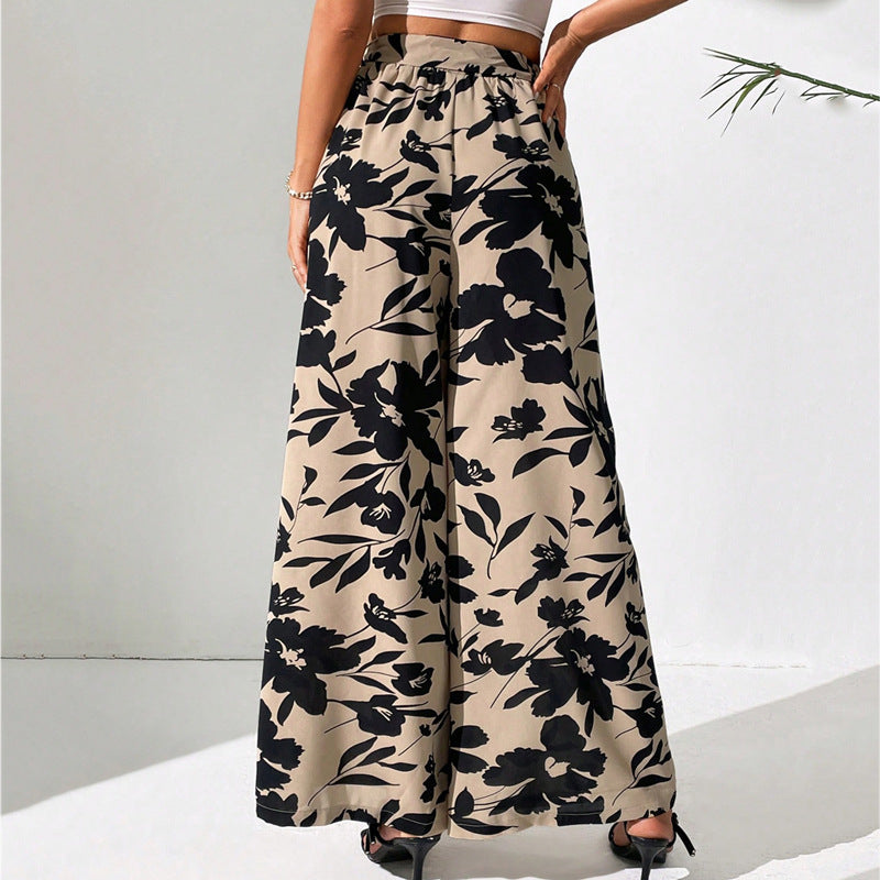 Floral High Waist Wide Leg Pants by Sophie Laurie