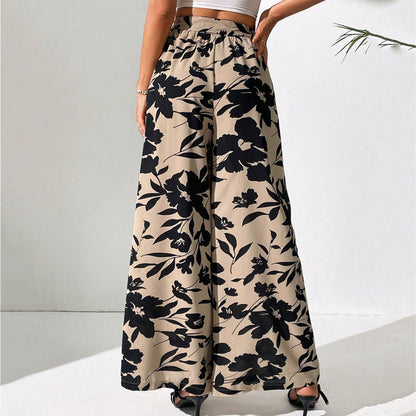Floral High Waist Wide Leg Pants by Sophie Laurie