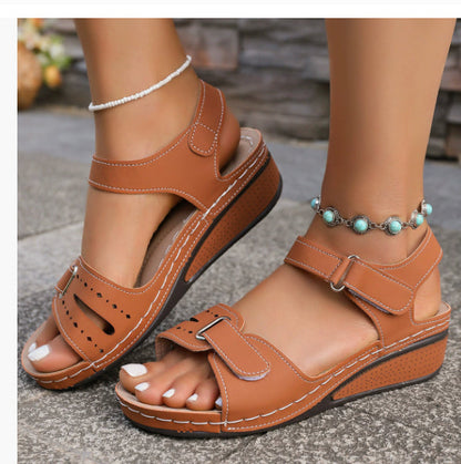 Chic Platform Wedge Sandals by Sophie Laurie