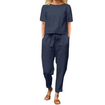 Vintage Linen Set by Sophie Laurie - Summer Capri Outfit