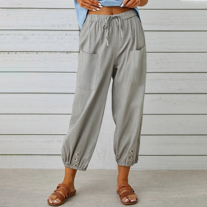 Relaxed Cotton Linen Pants Sophie Laurie